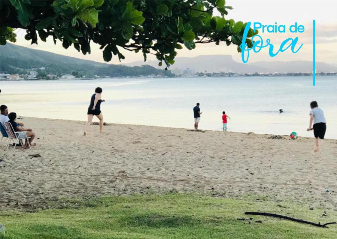 Apto Beira Mar Grande Floripa 팔호카 외부 사진